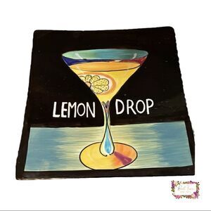 Mary Naylor Designs "Lemon Drop" 🍸 Handpainted Decorative Wall Plate 2003